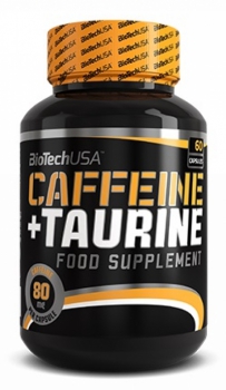 Caffein+Taurine - 60 kaps. - BioTech USA